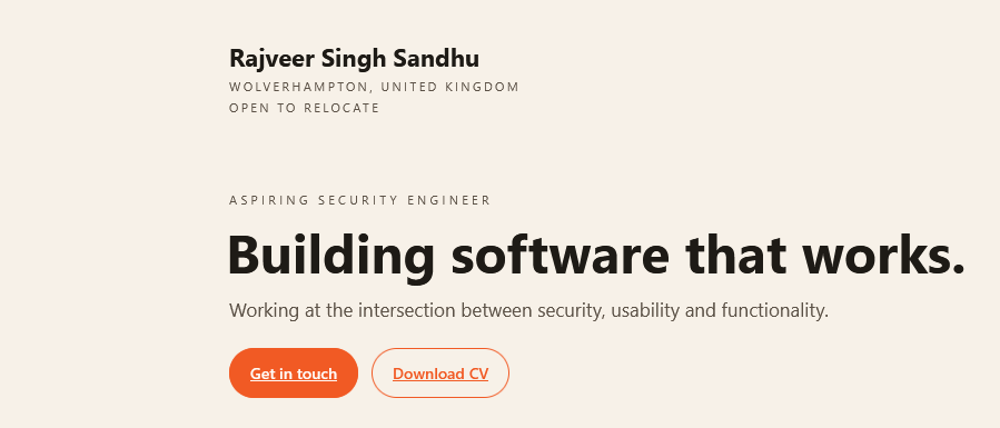 Portfolio Website project thumbnail